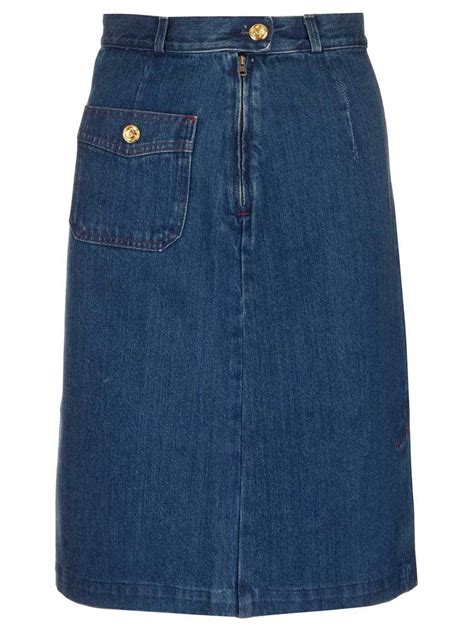 gucci snake denim skirt|gucci denim skirt.